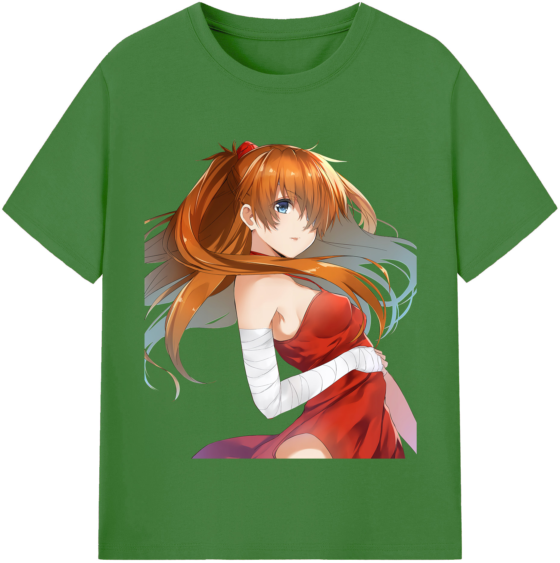 （画像用） EVA 新世紀エヴァンゲリオン レディースカジュアルプリントTシャツ（綿100％）